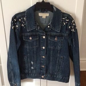 Embellished Pilcro (Anthropologie) Jean Jacket